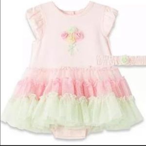 Kids banquet dress tutu ruffles